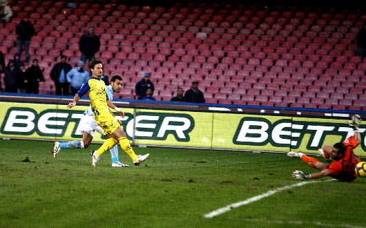 Il 2° gol, realizzato da Quagliarella