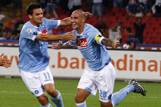 Cannavaro esulta dopo il gol