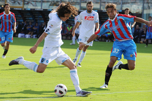 Il gol di Cavani