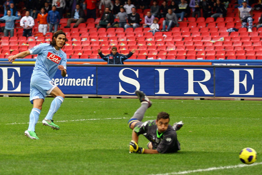 Il 1° gol di Cavani