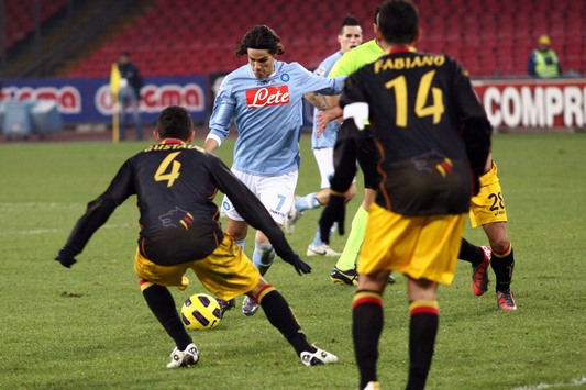 Il tiro di Cavani per la vittoria