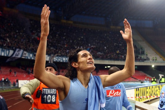 La solita esultanza di Cavani