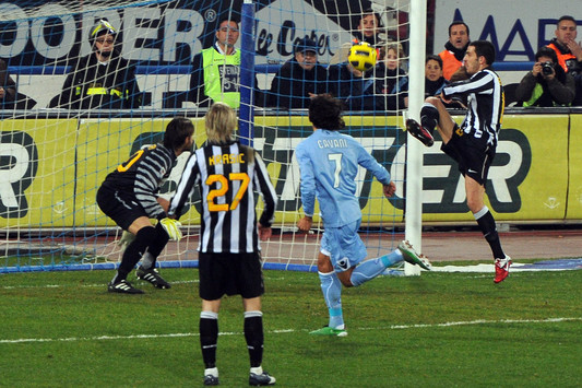 Il primo gol  di Cavani