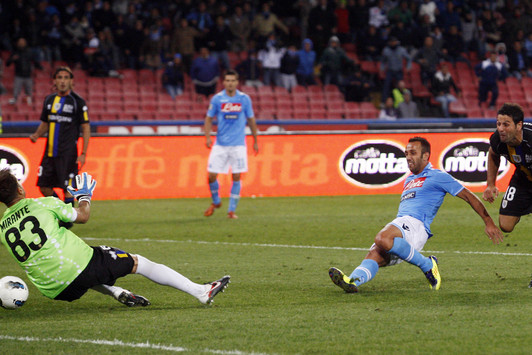 Il gol di Mascara del momentaneo 1-1