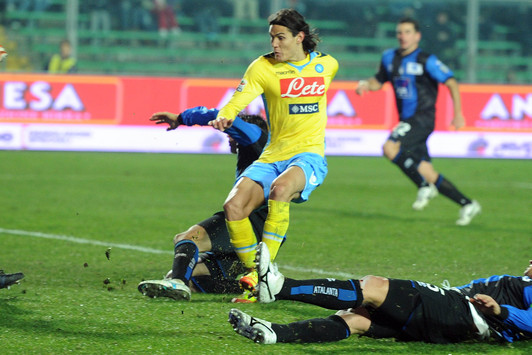 Il gol di Cavani 