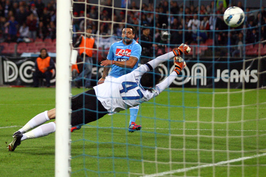 Il gol di Lavezzi del momentaneo pareggio