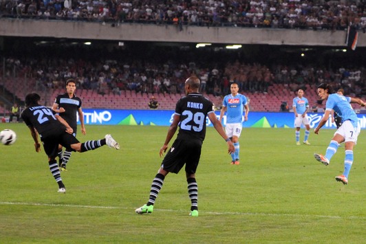 Il 1° gol di Cavani.