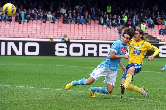 Il gol di Cavani del 4-1