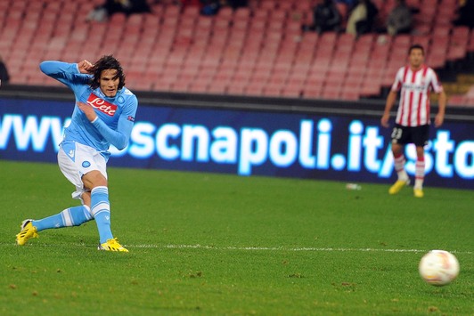 Il gol di Cavani