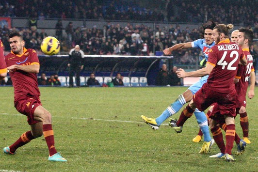 Il secondo gol di Cavani
