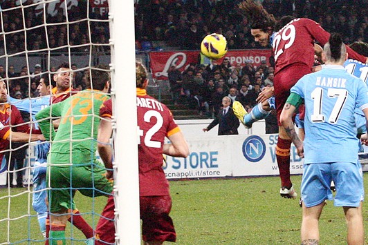 Il terzo gol di Cavani