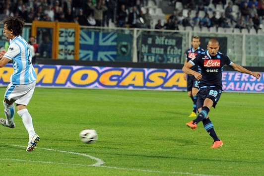 Il 1° gol di Inler.