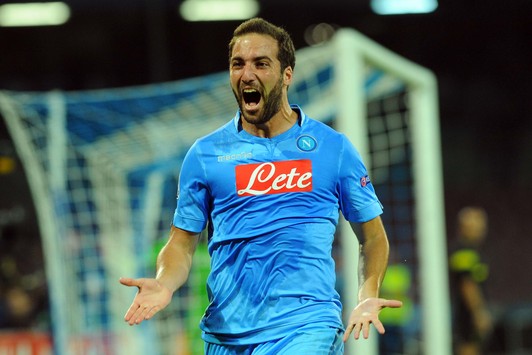 L'esultanza di Higuain