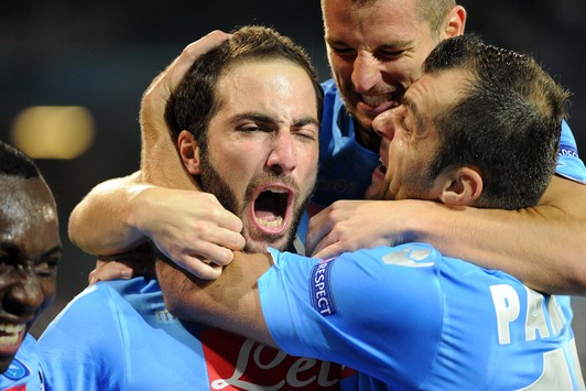 L'esultanza degli azzurri