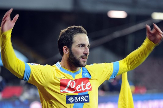 L'esultanza di Higuain