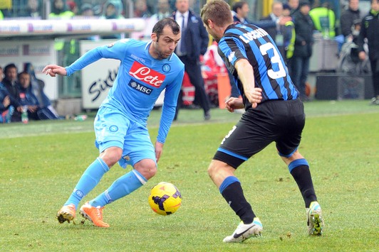Il deludente Pandev in azione