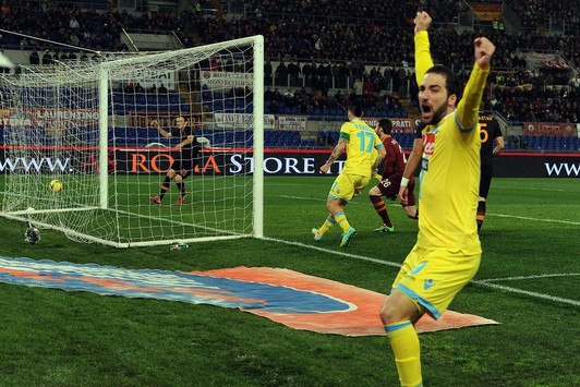 Il tiro di Higuain del 2-1