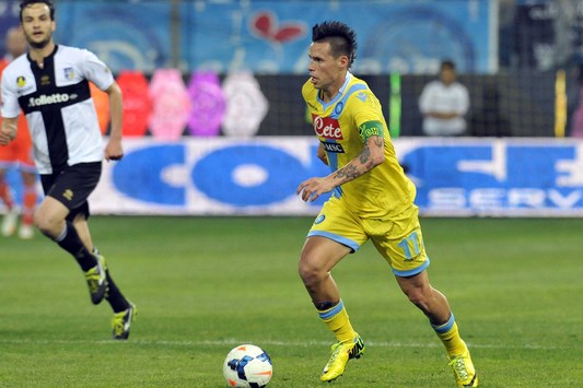Hamsik in azione