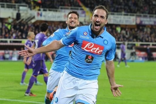 L'esultanza di Higuain