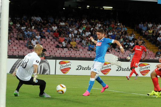 Il 1~{B0~} gol di Mertens