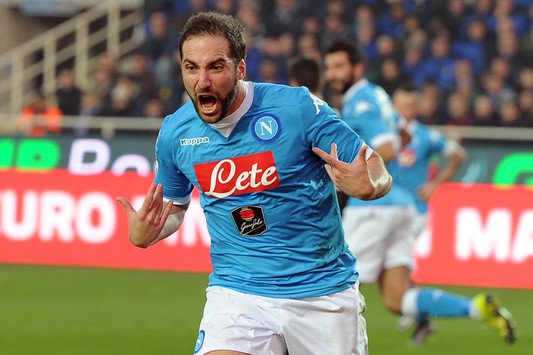 L'esultanza di Higuain