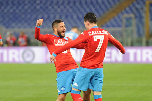 L'esultanza di Insigne e Callejon