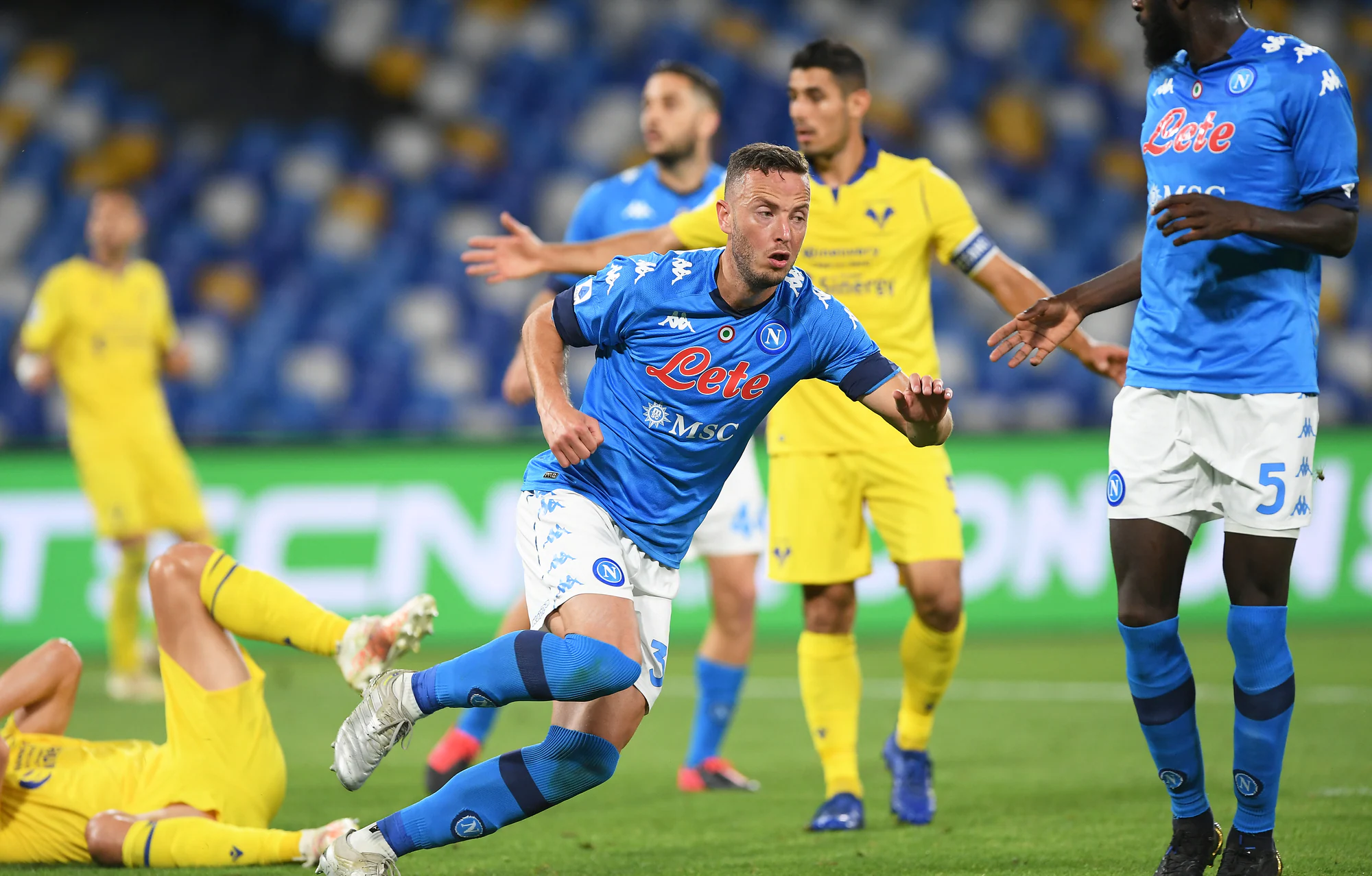Rrahmani dopo il gol